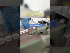 Evcil hayvanları beslemek için tepsileri doldurma makinesi