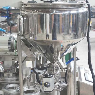 PLC Rotary Cup Filling Sealing Machine 8cups/Min For Industrial Use
