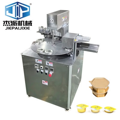 satın al 800tray/saat Kapasite Rotary Food Tray Sealing Machine For Snack Dry Food Tray online manufacture