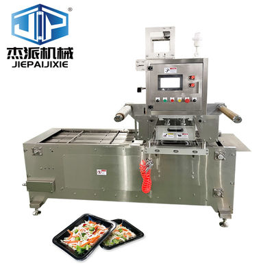satın al Automatic Tray Skin Packaging Sealing Machine for Fried Noodle Packaging Packaging Form Tray/Bowl/Container Uygulanan Aralık 2100×900×1700mm online manufacture