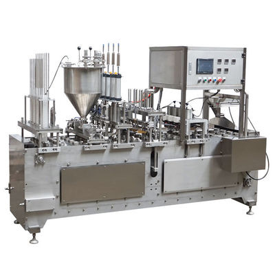 3KW PLC Kontrolü Plastik Kupa Doldurma Sığdırma Ekipmanı Hafif Tasarım