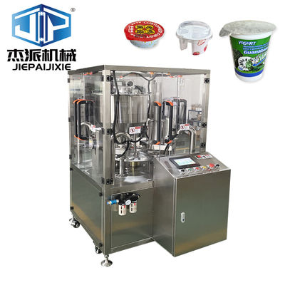 Kolay İdareli Peynir Kreması Kupa Doldurma ve Sıfırlama Makinesi 1.3KW Güç Hopper ile